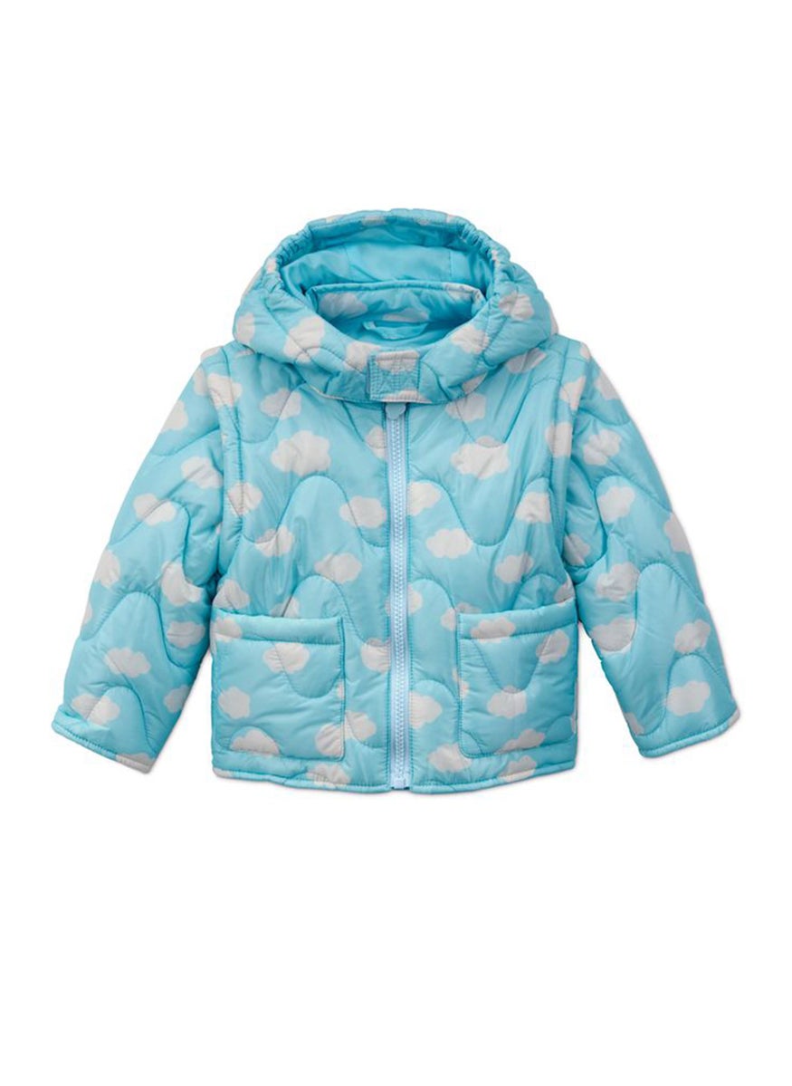 Tchibo - Kids Girl Quilted jacket, Light Blue - Image 1