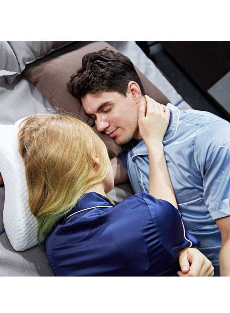 إلترازون Memory Foam Pillow with Arm Hole,Anti-Hand Numb Desk Nap Sleeping Pillow Multifunction Health Neck Couple Pillow 2019 Patent, - Image 2