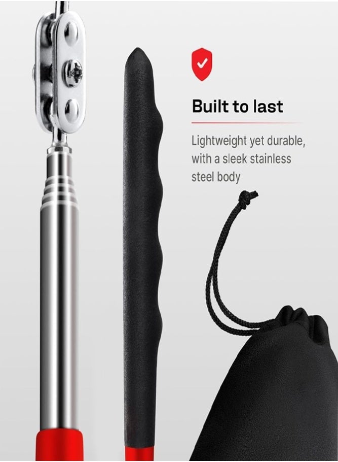 BELLSBERRY 360° Rotating Telescopic Inspection Mirror Extendable Mechanic Tool for Automotive Repair Viewing Tool - Image 4