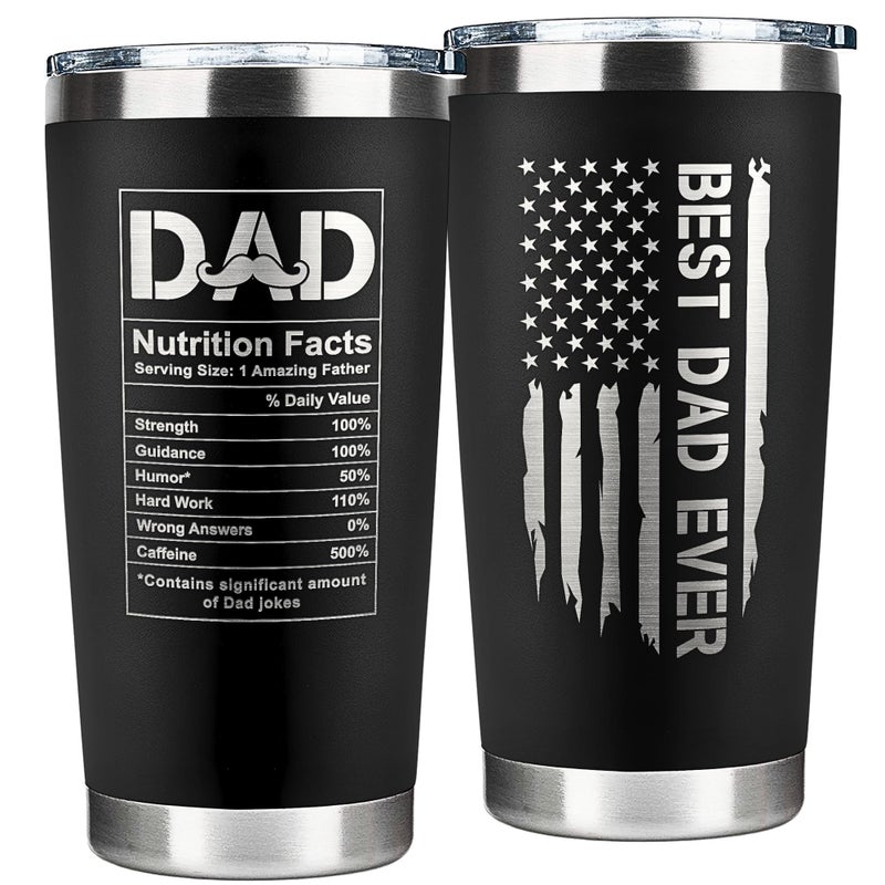KATLADIZ Gifts for Dad from Daughter Son  Dad Gifts  Birthday Fathers Day Fathers Day Gift for Dads  New Dads Gift for Men  20 Oz Stainless Steel Tumbler