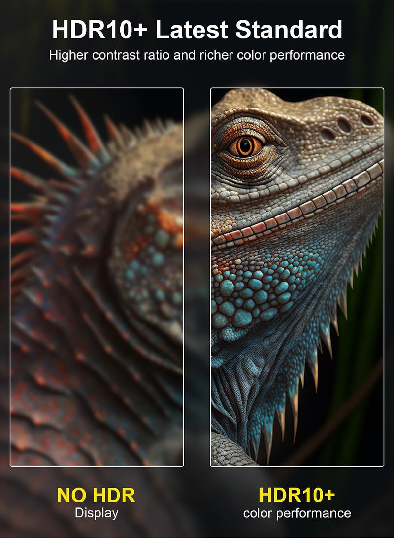 Mi VAZA Tyep-C to HDTV Cable - USB C Monitor HDMI Cable - Support 8K/4K/2K - Compatible with Mobile Phone/Laptop/Computer/iPad/Android/iOS/Samsung/Projector - 2M - Image 3