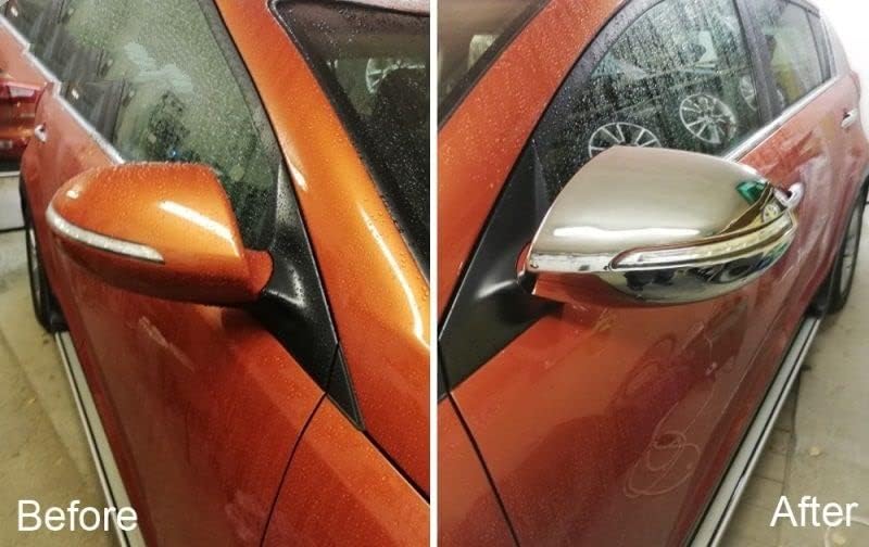 QASULER Chrome Side Mirror Covers for Kia Sportage - Image 5