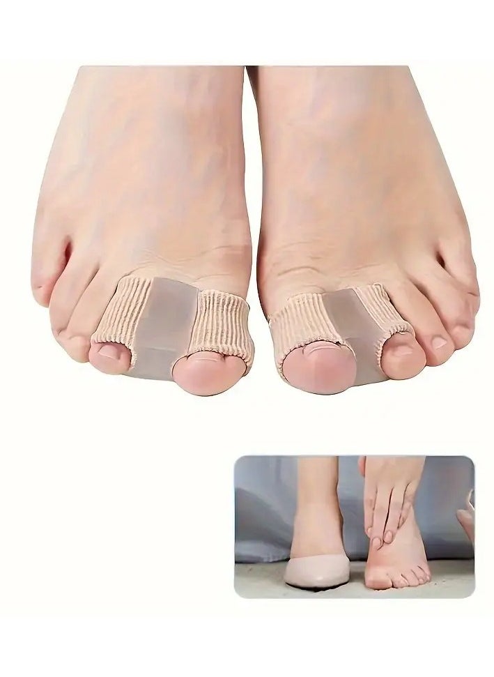 Rozino 2 PCS Comfortable Velvet Toe Separators for Overlapping Toes  - Image 1