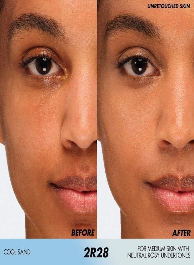 MAKE UP FOR EVER HD Skin Hydra Glow Hydrating Foundation with Hyaluronic Acid 30ml / 1oz – Shade 2R28 Cool Sand – For Medium Skin with Neutral Rosy Undertones - Image 2