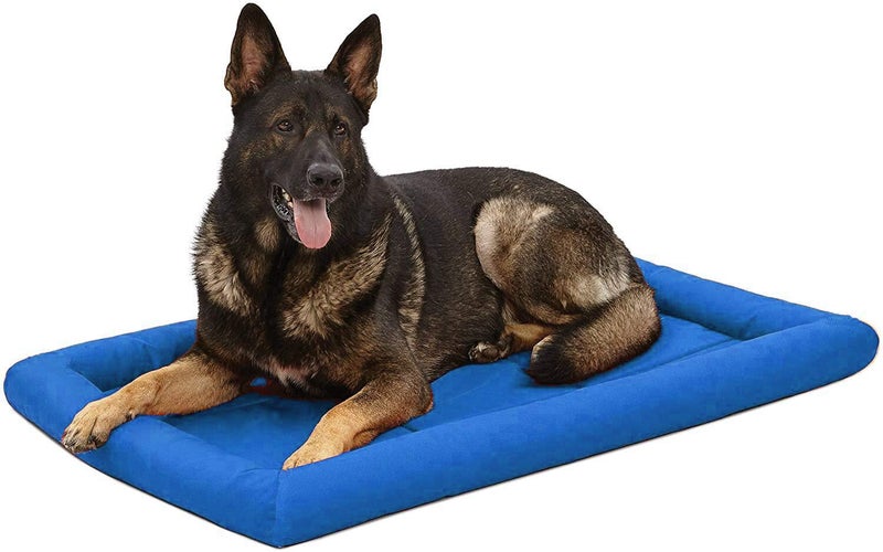 KOZI PET Rectangular Shaped Dog & Cat Beds (Export Quality) (Large, Royle Blue) - Image 1