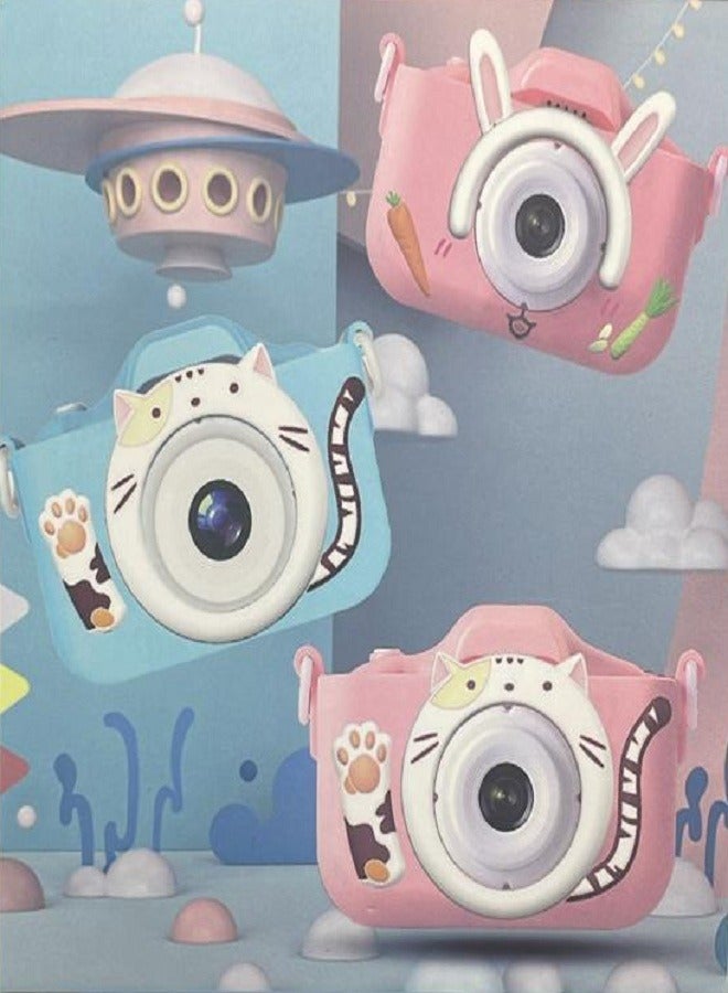 Children's Camera, High-Definition 24 Million Front and Rear Dual Lens Rabbit Camera, Capable of Self Shooting Video Games, Children's Toys and Gifts - Image 1