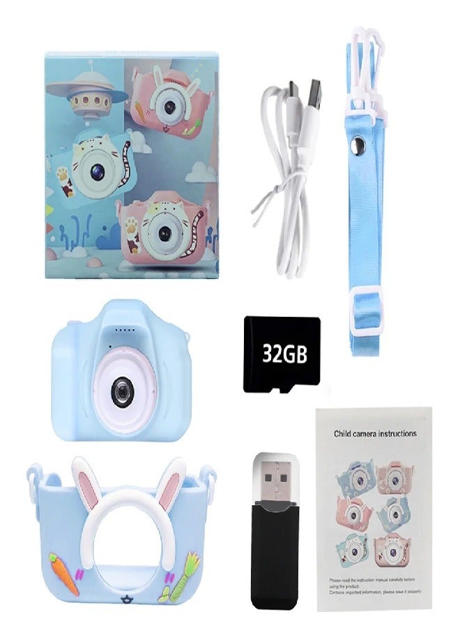 Children's Camera, High-Definition 24 Million Front and Rear Dual Lens Rabbit Camera, Capable of Self Shooting Video Games, Children's Toys and Gifts - Image 3