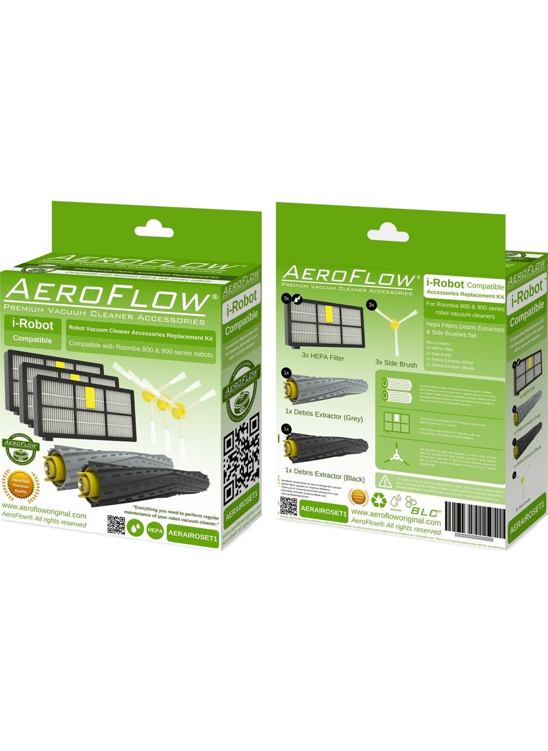 AeroFlow - İ-Robot Roomba 850 Series Robot Vacuum Cleaner Accessory Set - Image 1