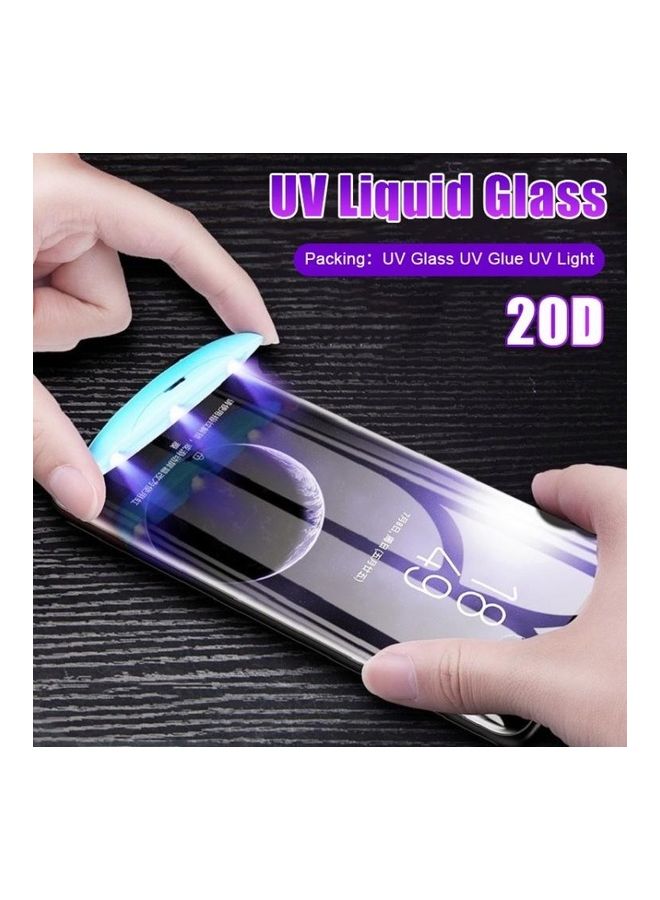NIBEMINENT UV Liquid Curved Full Screen Tempered Glass For Galaxy Note 9 Clear - Image 2