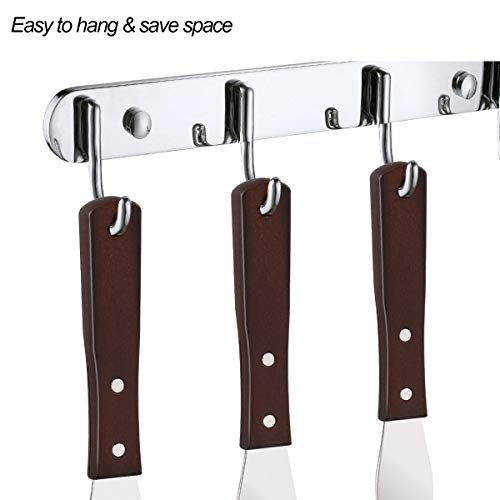 PUCKWAY 4PCS Cake Decorating Icing Spatula set with 4, 6, 8 & 10 Inch Stainless Steel Blade, Wood Handle Frosting Spatulas and Cake Stripping Tool (Straight Spatulas 4, 6, 8 & 10 Inch) - Image 4