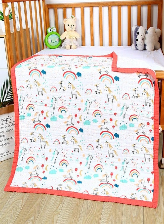 ZAPLES Organic 100% Muslin Cotton Baby Bath Towel Super Absorbent Extra Soft Muslin Bath Towel for Infants, New Born Babies and Toddlers Boys and Girls - 105x105 cm (Multi Printed) - Image 3