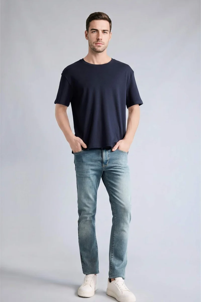 DeFacto Regular Fit Crew Neck Short Sleeve T-Shirt