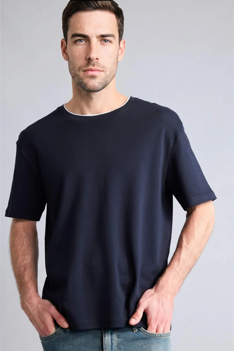 DeFacto Regular Fit Crew Neck Short Sleeve T-Shirt