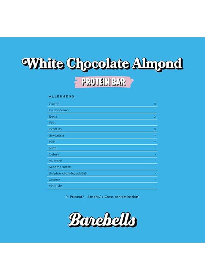 Barebells Protein Bar - White Chocolate Almond Flavor - for High Protein Snack ( 55g x 12 ) - Image 4