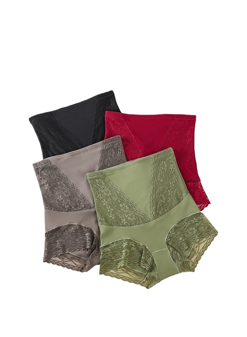 KUYING High Waisted Anti Glare Postpartum Waist Cinching And Hip Lifting Safety Pants For Body Shaping Set Of 4 - Image 1