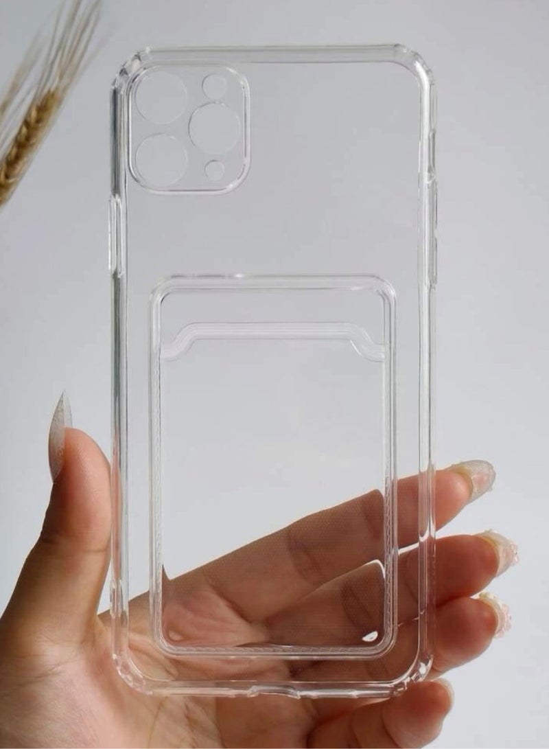 Iphone 15 Pro Max Clear Phone Case With Card Holder  - Image 3