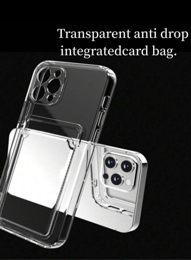 Iphone 15 Pro Max Clear Phone Case With Card Holder  - Image 1
