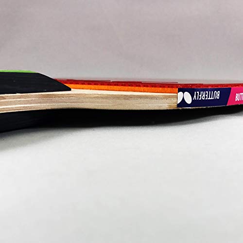 Butterfly RDJ CS1 Chinese Penhold Table Tennis Racket - Good Spin. Better Speed. Even Better Control. - RDJ Series - Recommended for Beginning Level Players, Red and Black - Image 5