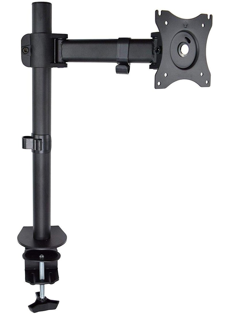 ELTRAZONE Single Desk Monitor Stand with Clamp for LCD LED Computer Displays 13 to 27 Inch-Heavy Duty Lift Articulating Arm Mount Fits VESA 75 and 100, 17.6lbs Capacity, - Image 4