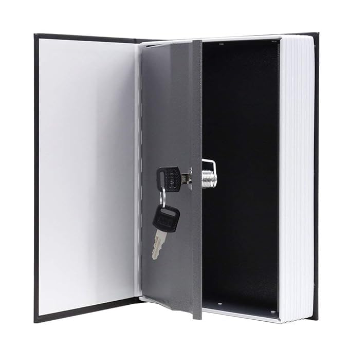 صندوق أمان شوبوليف لحماية المنزل - صندوق أمان على شكل كتاب - نوع أمان قاموس - حقيبة حمل - صندوق أمان نقدي ومجوهرات - صندوق تخزين سري 21 × 155 × 55 سم - Image 5