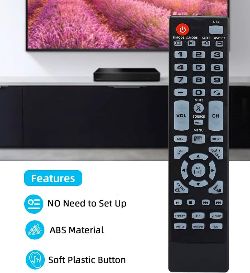 BOMAZ Replacement Remote Control Universal for Element TV ELEFW195 ELDFT406 ELEFW408 ELEFW247 ELEFT326 ELEFT426 ELEFW504 ELEFW505 ELEFW328 ELEFW3916 - Image 3