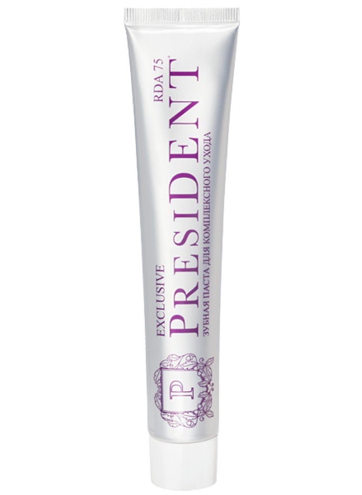 President Exclusive Toothpaste 75ml – Premium Care and Complete Protection for a Bright, Healthy Smile