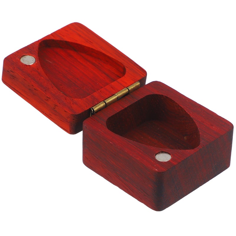 Guitar Picks Storage Box Wood Guitar Pick Container Guitar Pick Storage Case Box - Image 4
