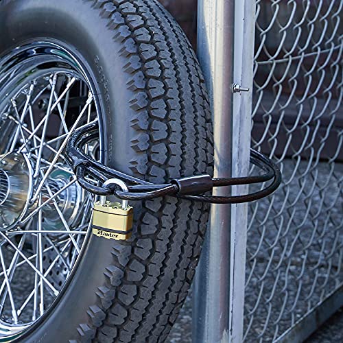 Master Lock 78DPF Heavy Duty Looped End Cable, 6 Feet Braided Steel, 3/8-inch Diameter, Smoke - Image 4