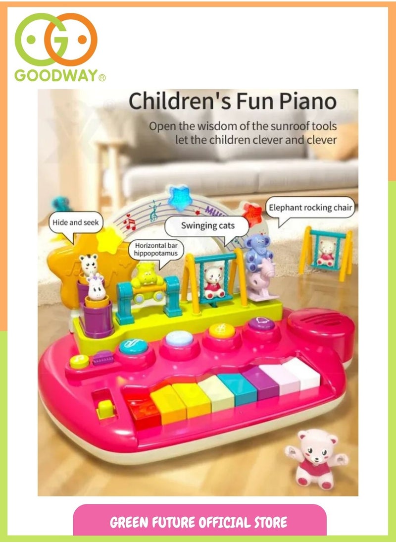 Kids Musical Piano Toy With Light & Animals - Pink - pzsku/ZBDEEA63FB059DBA4AD65Z/45/_/1733821230/bfb836ac-137e-4d1d-8f2e-5be0655a3260