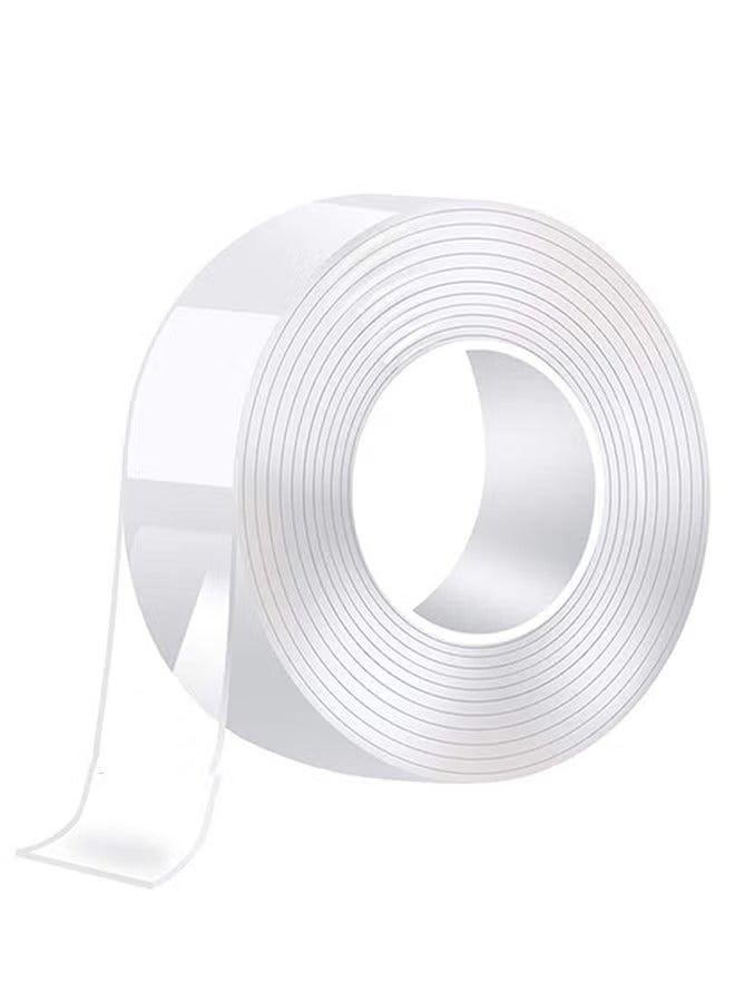 Generic 2pcs3 Meter Magic Improvement Mounting Transparent Traceless Acrylic Reusable Double Sided Tape  - Image 1