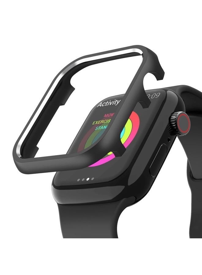 Suitable For Apple Watch Protective Case Aluminum Alloy Frame High-gloss Case Iwatch7456 Generation Metal Protective Case-Color:Silver-Exterior Dimension:42mm - Image 2