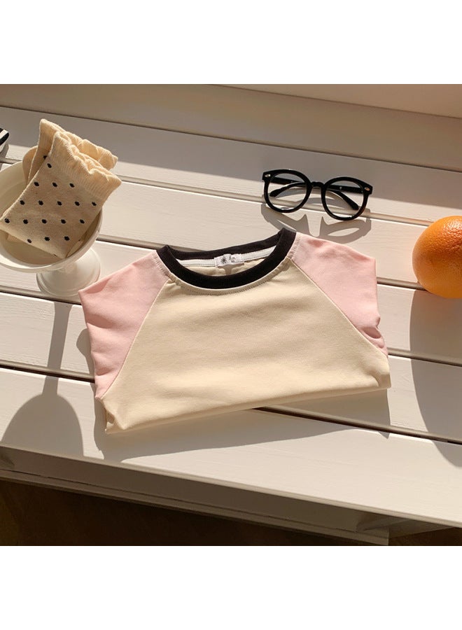 Korean Style Kidsren's Clothing Kidsren's Long-sleeved Stripesd T-shirt Autumn Men's And Women's Bottoming Shirt Baby Clothes Cotton T-shirt