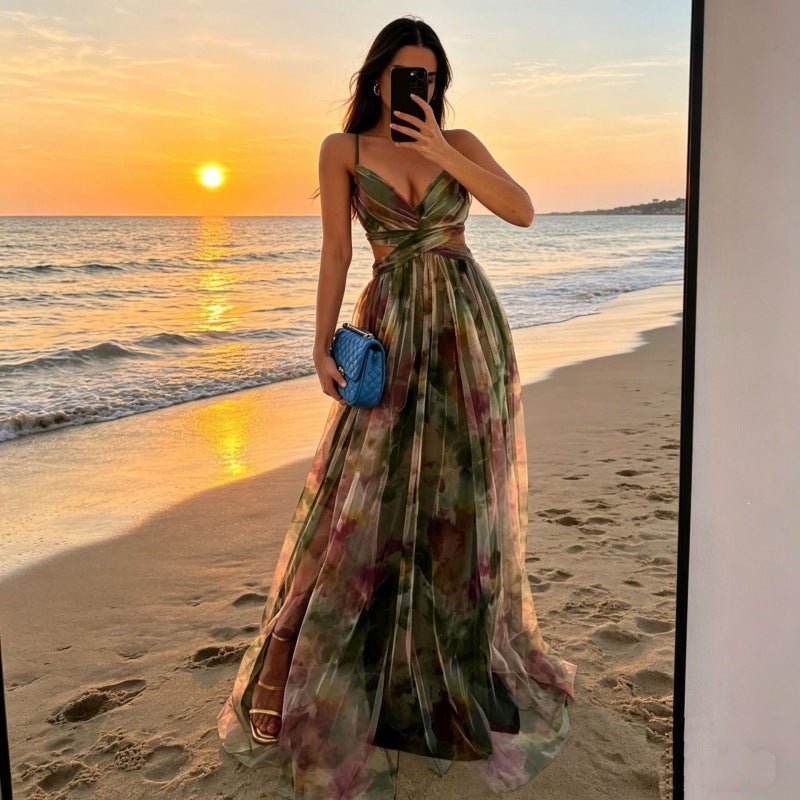 Elegant Mini Long Dress Sexy Long Dress Women's Formal Gown - Image 3