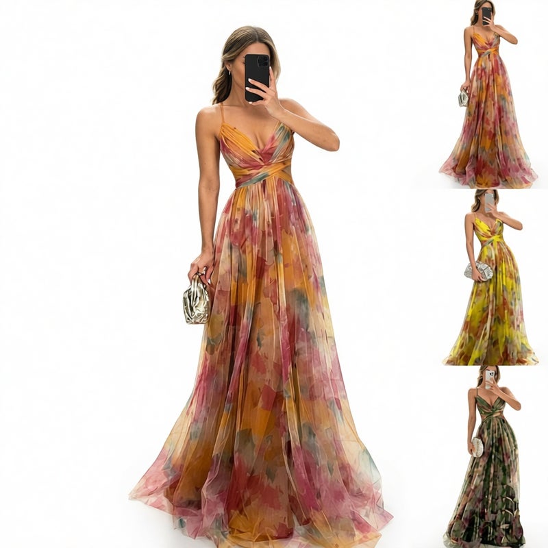 Elegant Mini Long Dress Sexy Long Dress Women's Formal Gown - Image 1