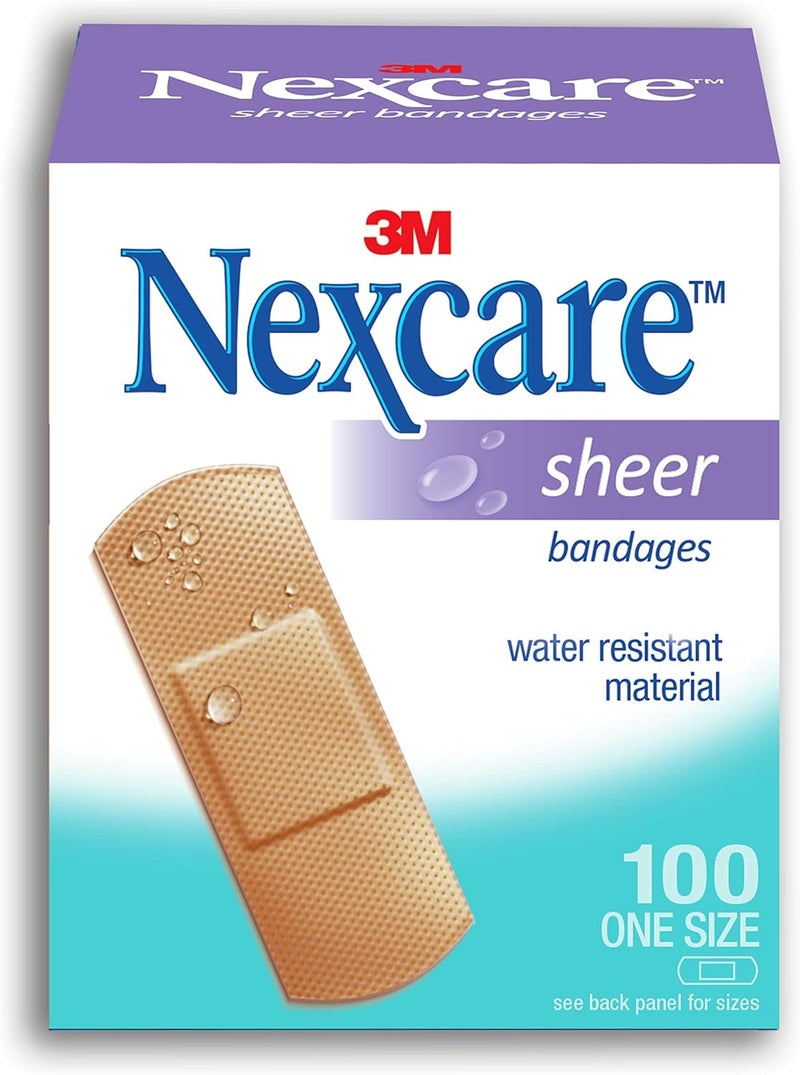 Nexcare Sheer Bandages - 100 Count - Image 1