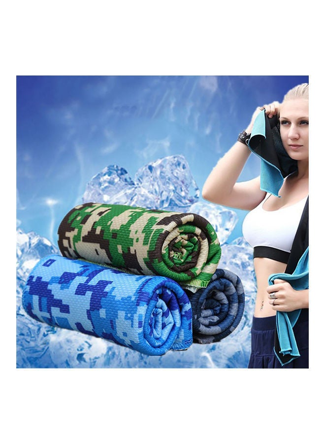NIBEMINENT Fashion Camouflage Summer Outdoor Fitness Gym Cool Towel 20 x 10 20cm - Image 2
