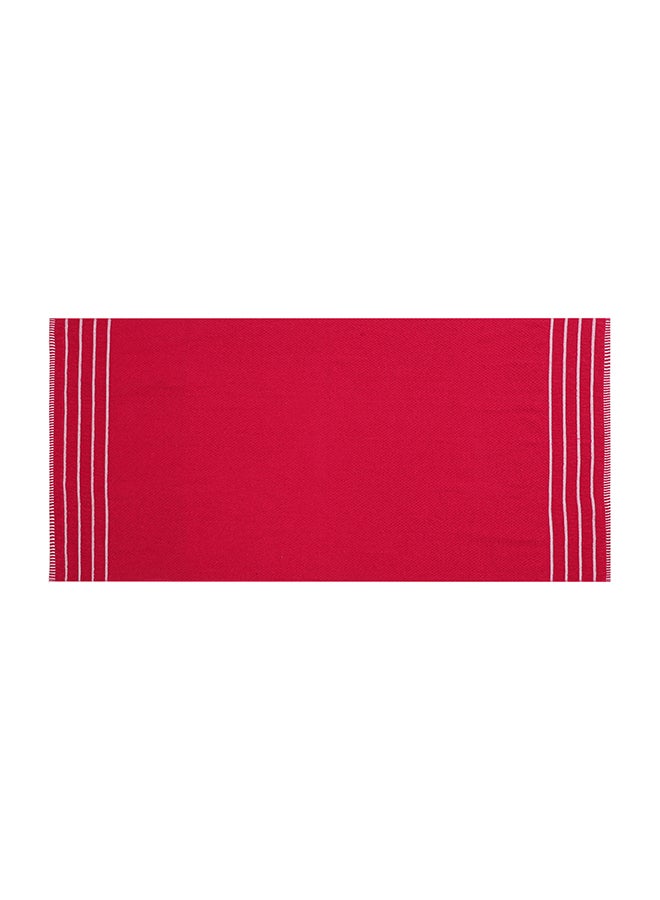 Status Contract Honeycomb Bath Towel | Large Size Bathing Towel for Men & Women | Soft & Absorbent | Red | 70 x 140 cm - Image 2