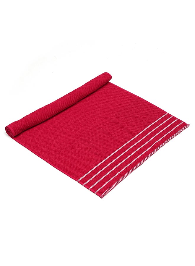 Status Contract Honeycomb Bath Towel | Large Size Bathing Towel for Men & Women | Soft & Absorbent | Red | 70 x 140 cm - Image 4