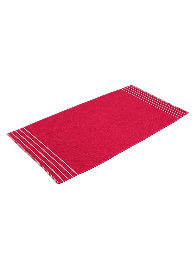 Status Contract Honeycomb Bath Towel | Large Size Bathing Towel for Men & Women | Soft & Absorbent | Red | 70 x 140 cm - Image 3