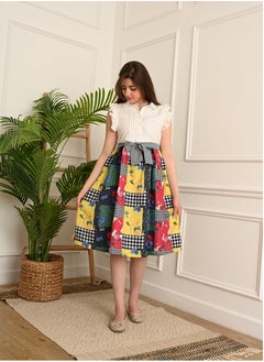 FULL JOY Cut-out Dress with An Elegant Design Decorated With a Belt At The Waist  - Image 3