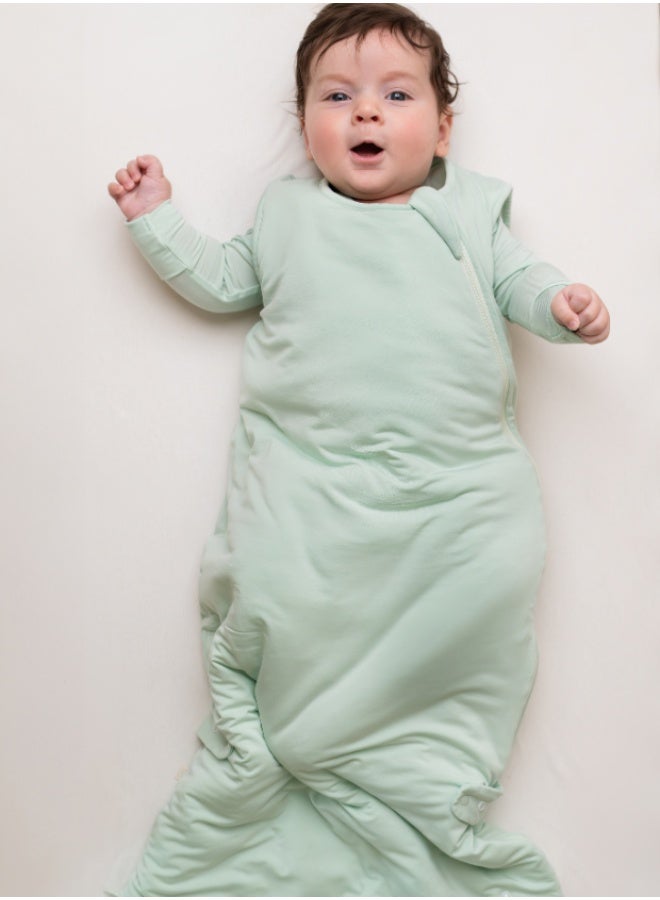 Hushabye – Baby Sleep Bag – 1.0 TOG Bamboo – Light Sage - Image 1