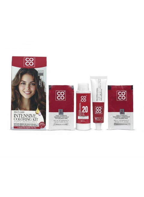 Coco hair dye, light brown color, number 5