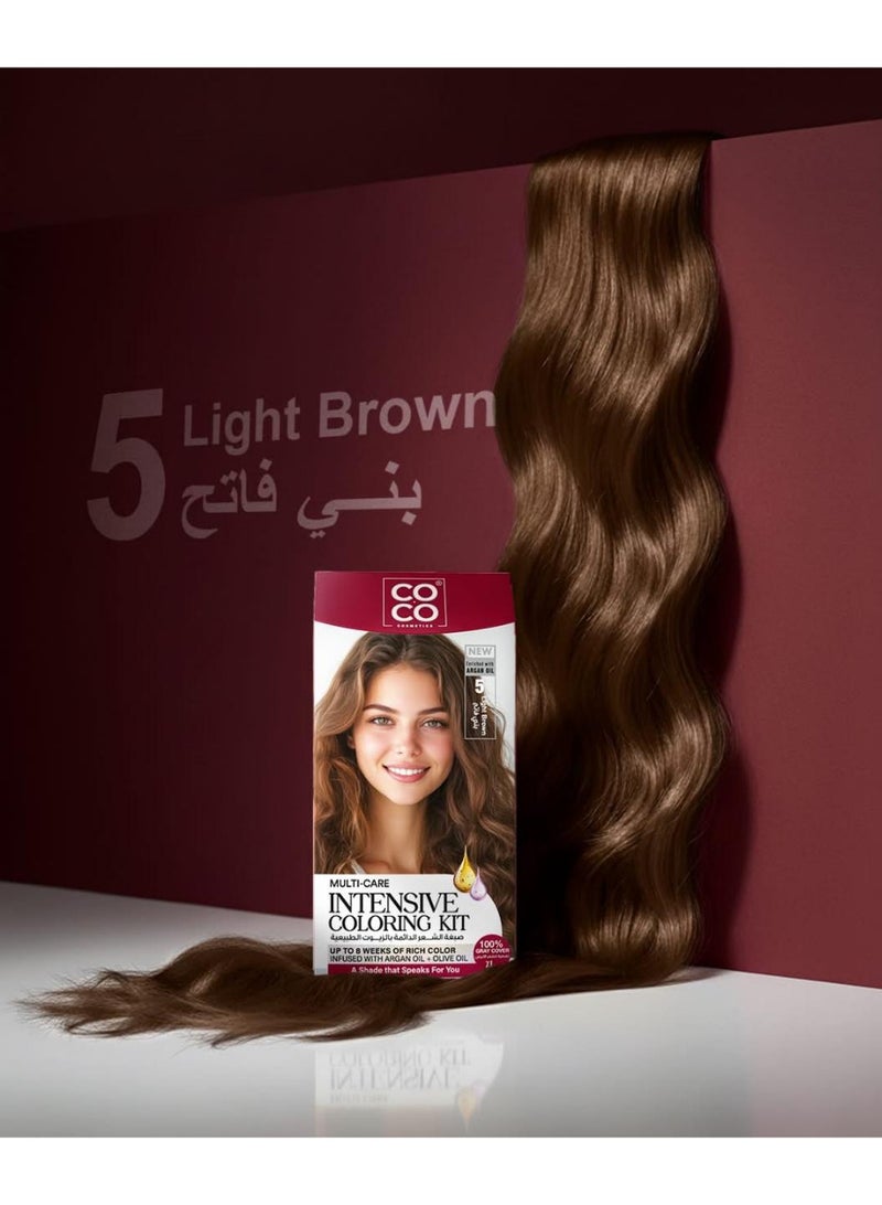 كوكو صبغه شعر كوكو لون بنى فاتح رقم 5 - Image 2