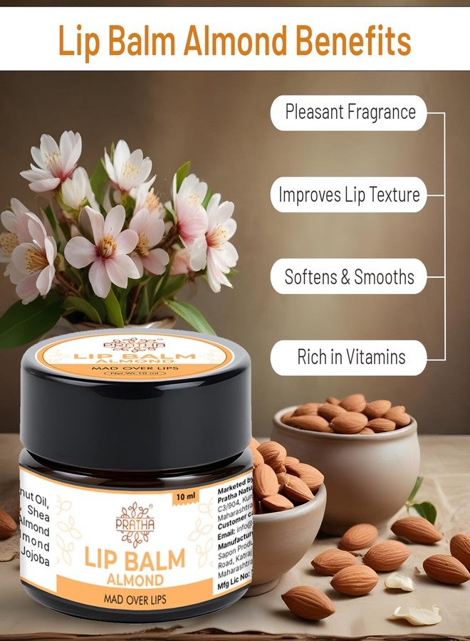 Pratha Naturals Lip Care Almonds Lip Balm Ultimate Softness and Nourishes Lip Gloss with Goodness of Almond Oil - Image 5