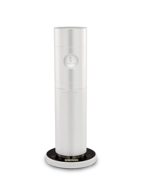 SCENTORA - Portable Essential Oil Diffuser - Compact, Stylish, Adjustable Fragrance Levels, App-Controlled, Touch Screen, Whisper-Quiet Operation (Silver)