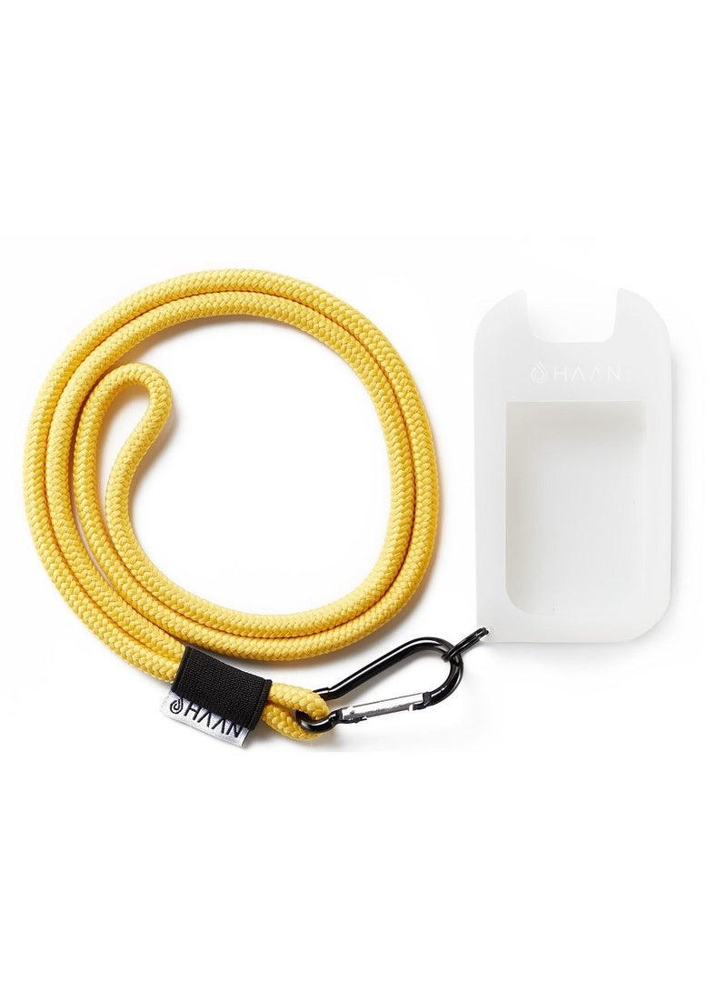 Haan Case and Lanyard for Hand Sanitizers Yellow 1unit - Image 1