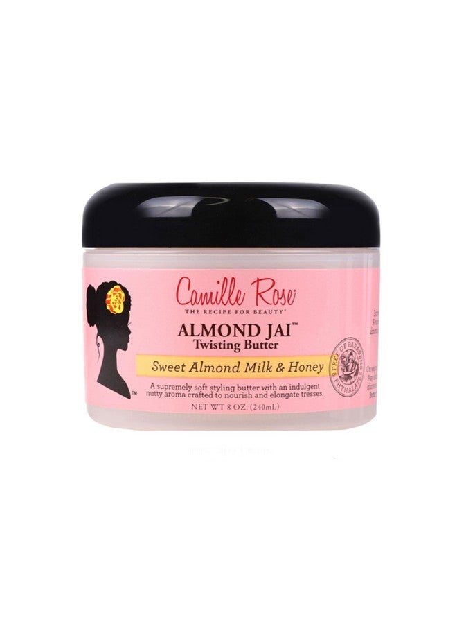 Camille Rose Camille Rose Almond Jai Twisting Hair Styling Butter, with Aloe and Honey, to Soften Smooth and Moisturize, for All Hair Types, 8 oz - Image 1