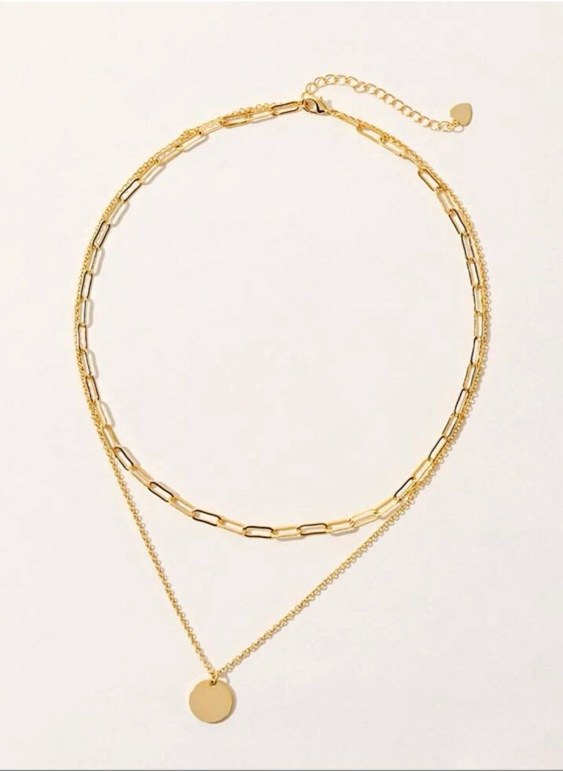 NOON'S UP - 18k Gold Plated Layered Necklace - Image 1