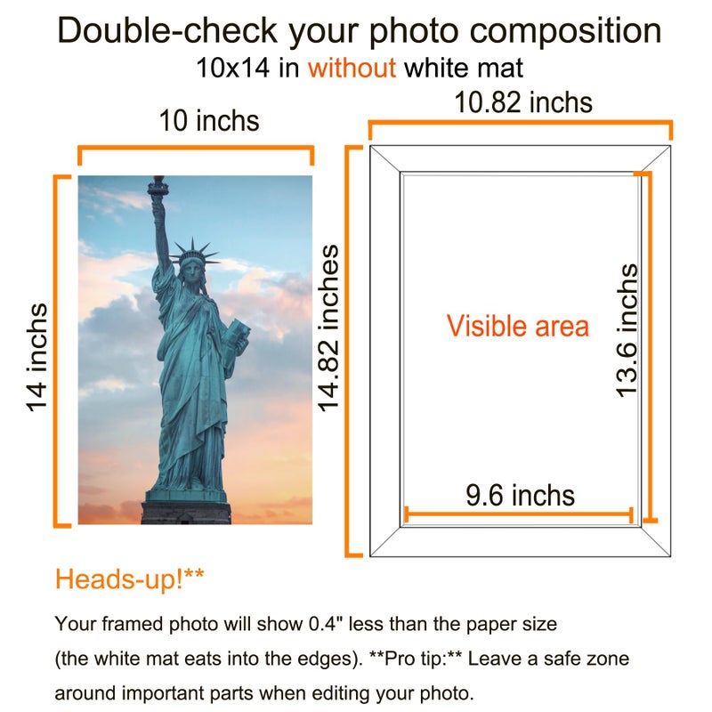 SESEAT 10x14 Picture Frame Rustic Brown, Display Pictures for Wall, 1 Pack - Image 2