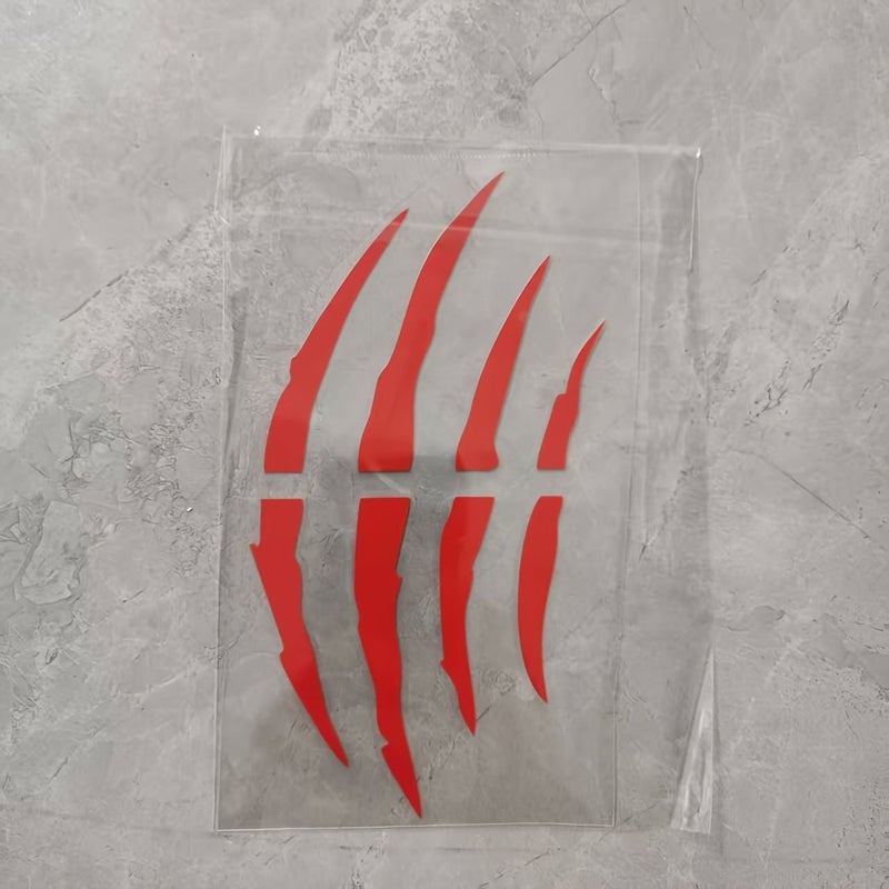 White 8 Scratch Vinyl Car Stickers Small Decals - Image 4